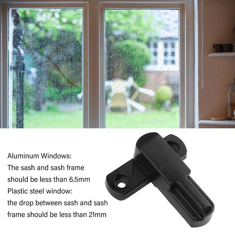 Easy Installation Sliding Window Lock T-Type Window Latch Safety Window Sash Lock Proof