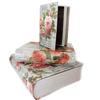 Les Trésors De Lily [L7289] - Trio of Pink Gray 'Jardin Botanique' Storage Boxes