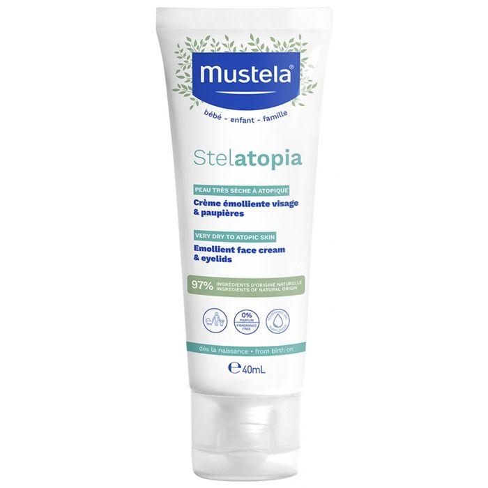 Crème Émolliente Visage - MUSTELA - Stelatopia - 40ml - Anti-rougeurs - Peaux sensibles