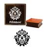 Printtoo Damask Pattern Scarp-booking Квадратный коричневый штамп Деревянные резиновые штампы-2 x 2