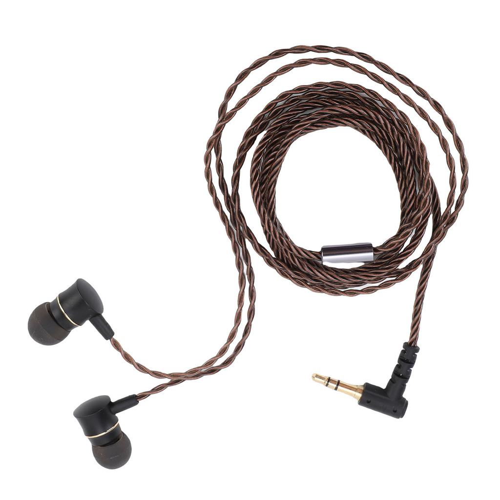 Wired IEM Earphone 3.5mm Gold Plated Plug OFC Wire HiFi Sound Quality Wired Earbuds for Phone Tablet Laptop PC Amplifier