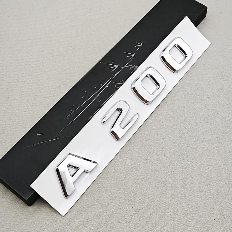 3D ABS A180 A200 B180 B200 Logo Emblem Letters Sticker Car Trunk Badge For Mercedes Benz Auto Accessories BD1