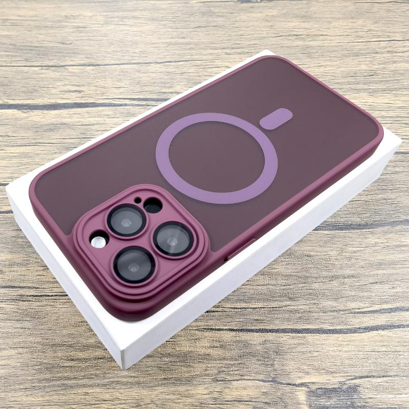 Роскошный матовый чехол для iPhone 16 15 14 13 12 11 Pro Max iPhone15 iPhone14 iPhone13 для Magsafe Magnetic Anti-Fingerprint Covers