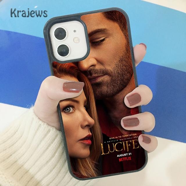 Krajews Lucifer Morningstar Soft Phone Case Cover For IPhone 18 17 Air 16 15 14 plus 11 12 13 pro max coque Shell Fundas