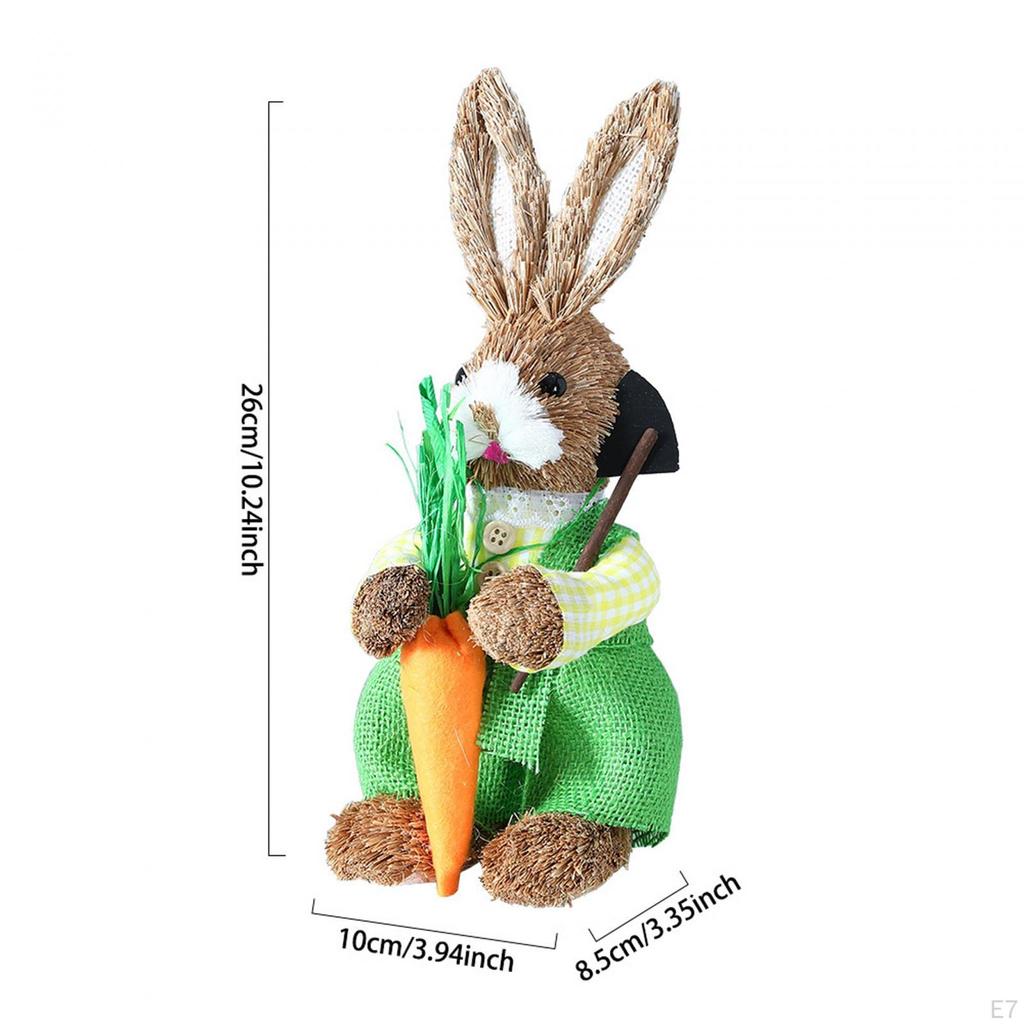 Статуэтка статуэтка пасхального кролика украшение прекрасное настольное украшение для домашнего рабочего стола декор