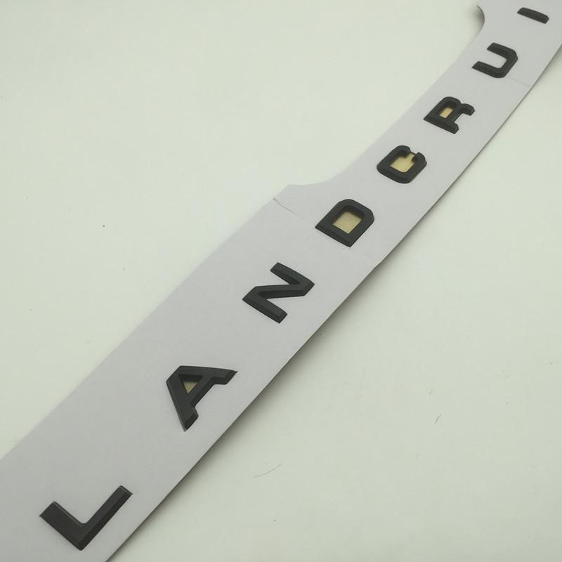 1pcs 3D ABS for LANDCRUISER LAND CRUISER car Letter XSBE6 Front Head Hood Bonnet Emblem Rear Tail Bumper Trunk Sticker Badge Styling