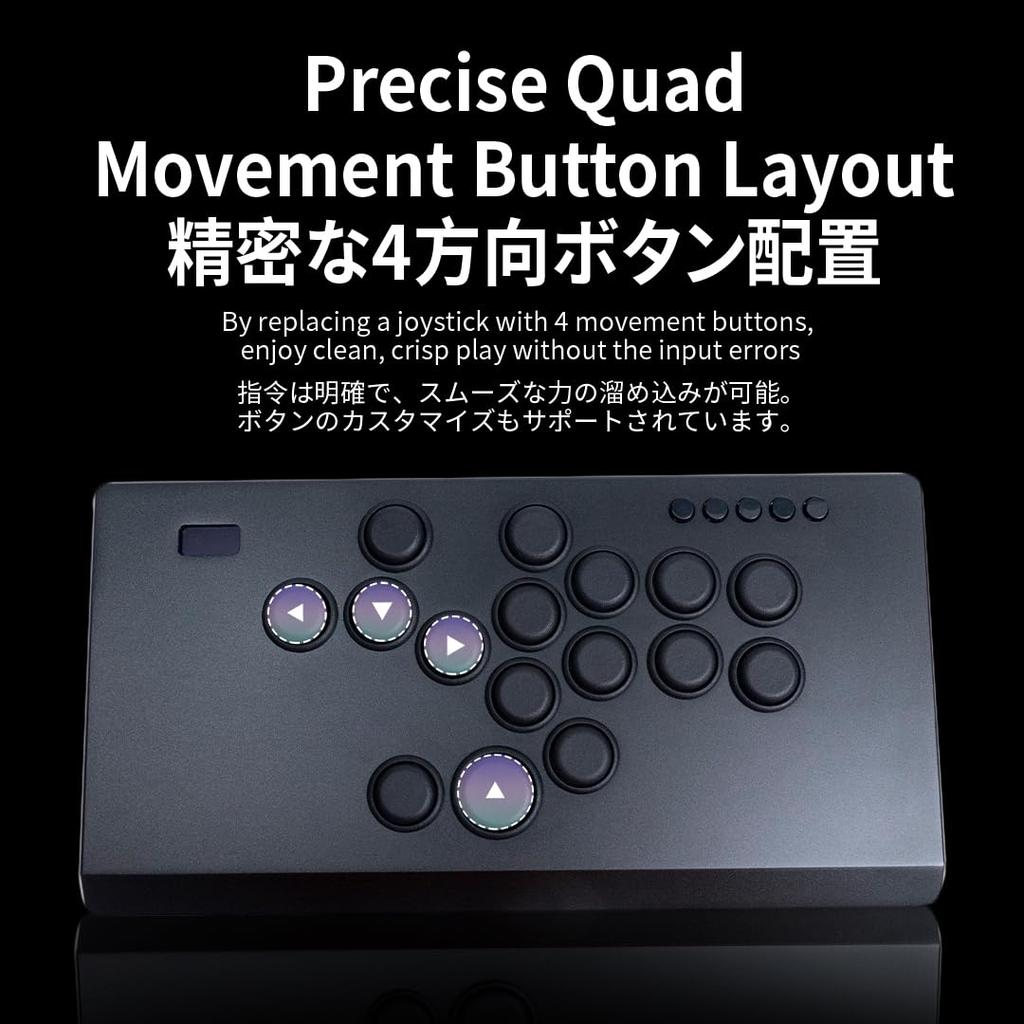 TIKITAKA FTG M Series Алюминиевый корпус с ЧПУ Высокоточная обработка Высококачественные нейлоновые кнопки Пользовательский RGB-контроллер без рычага 12 мм Ультратонкий SF6 Game