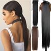 Silky Straight Synthetic Clip In Drawstring Ponytail Hairpieces for Women Hair Extension