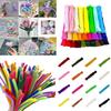 Шт. Разноцветные 100 Плюшевые Стержни для Скручивания Корней Мягкие Войлочные Проволочные Полоски DIY Украшения