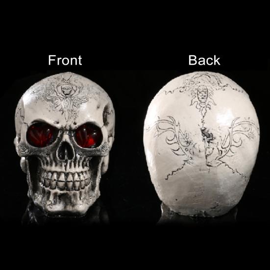 Студия Череп Голова Скульптура Хэллоуин Украшения Череп Декор Коллекционная Фигурка В натуральную величину Человеческая Голова Скелет Статуя Крытый Домашний Декор