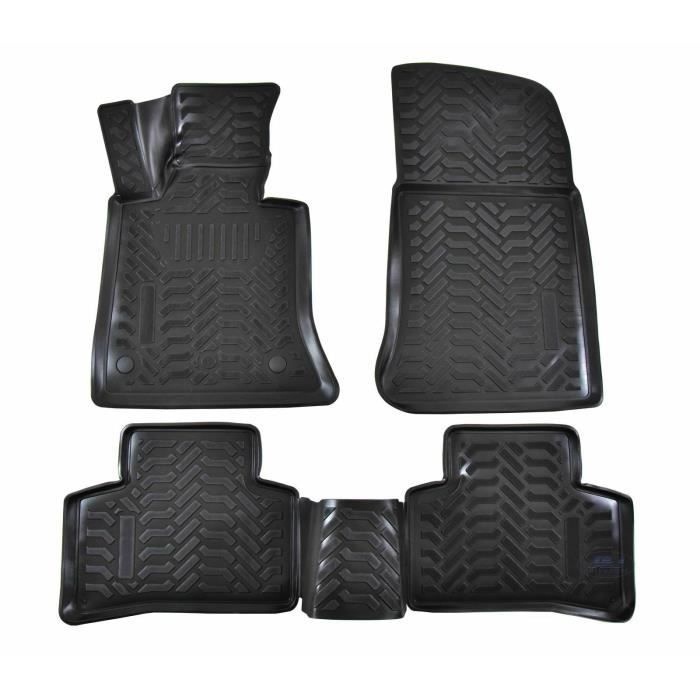 Tapis De Sol En Caoutchouc - J&amp;J AUTOMOTIVE - Mercedes GLK X204 - Sur Mesure - Antidérapant - TPE Non Toxique