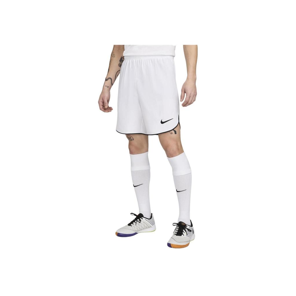 Nike Dri-FIT Logo Embroidered Lace-Up Quick-Dry Breathable Soccer Shorts Men Shorts White DH8112-100