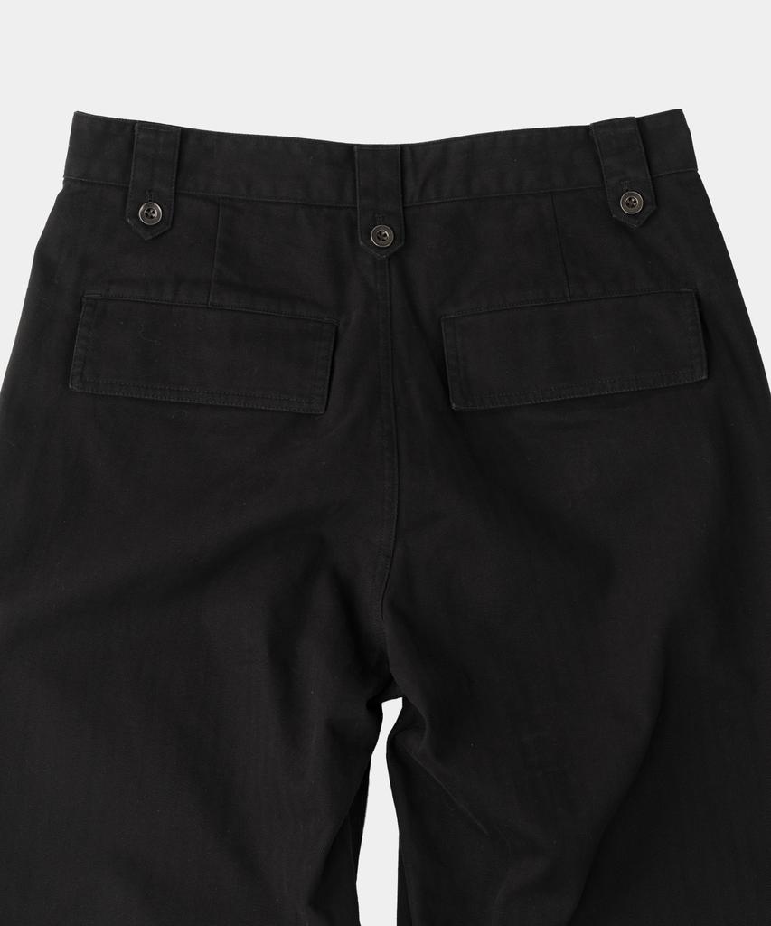 SLOWACID Washed Herringbone Cargo Pants [Black]