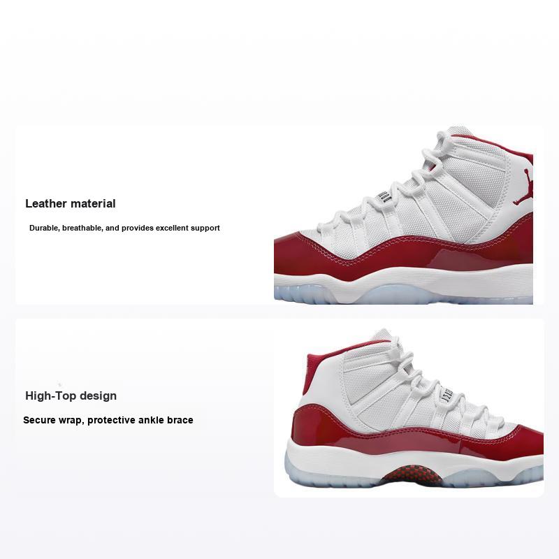 Кроссовки Air Jordan 11 Retro GS Cherry Kids Белый Черный Varsity-Red 378038-116
