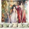 Xie Lian and Hua Cheng Wall Tapestry Aesthetic Wall Hanging Printed Fabric Blanket Decorative Tapestries for Bedroom Living Room Home Decor