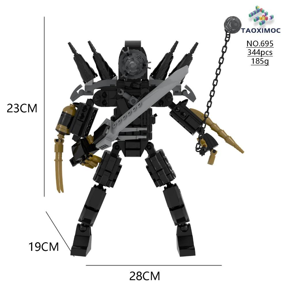 Skibidi Toilet Building Block Horror Game Speakerman Bosses Camara Titan TV Man Cartoon Doll Model Kids Halloween Birthday Gift