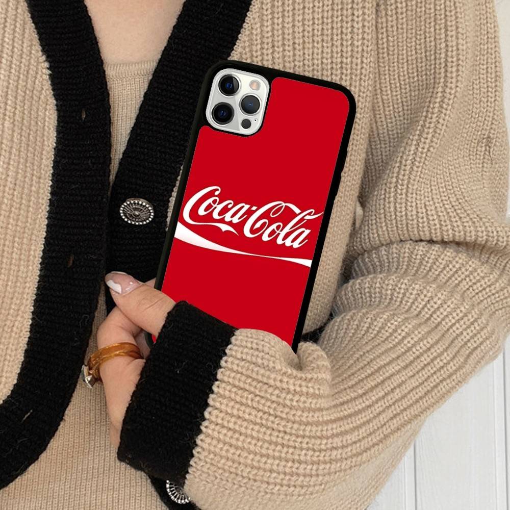 Hot C-Coca Drinks C-Cola Phone Case For IPhone 17 16 Pro Max Air 13 12 Mini 14 15 Plus 11 PC+TPU Back Cover