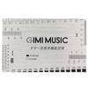 GIMI Multi-Function Guitar String Ruler, Stainless Steel String Action Ruler for Guitar String Height Adjustment, Fret Saddle Nut Height, and String S