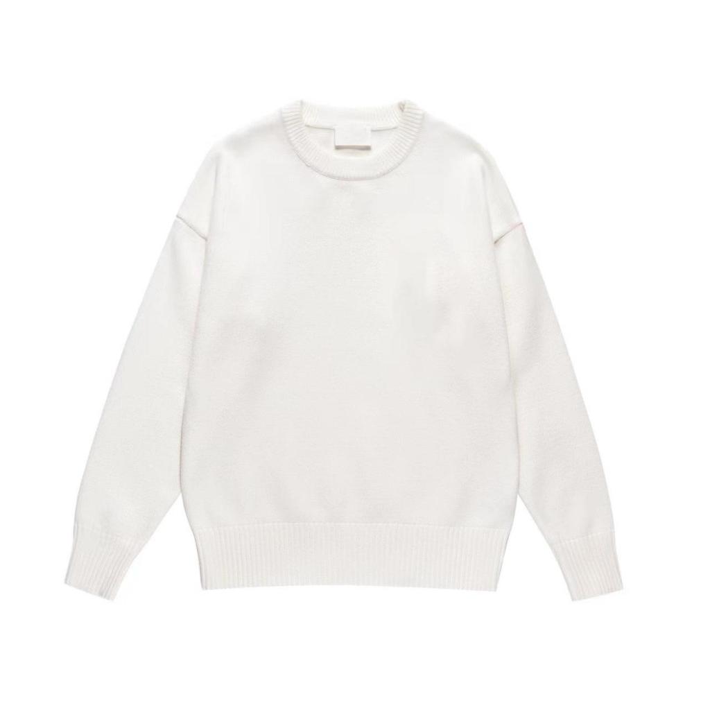 High-Quality Red Heart Peach Loose Pullover Couple Sweater