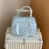 Three Layer Partition Pu Cosmetic Bag Multifunctional Toiletry Organizer Bag Travel Tote  Business