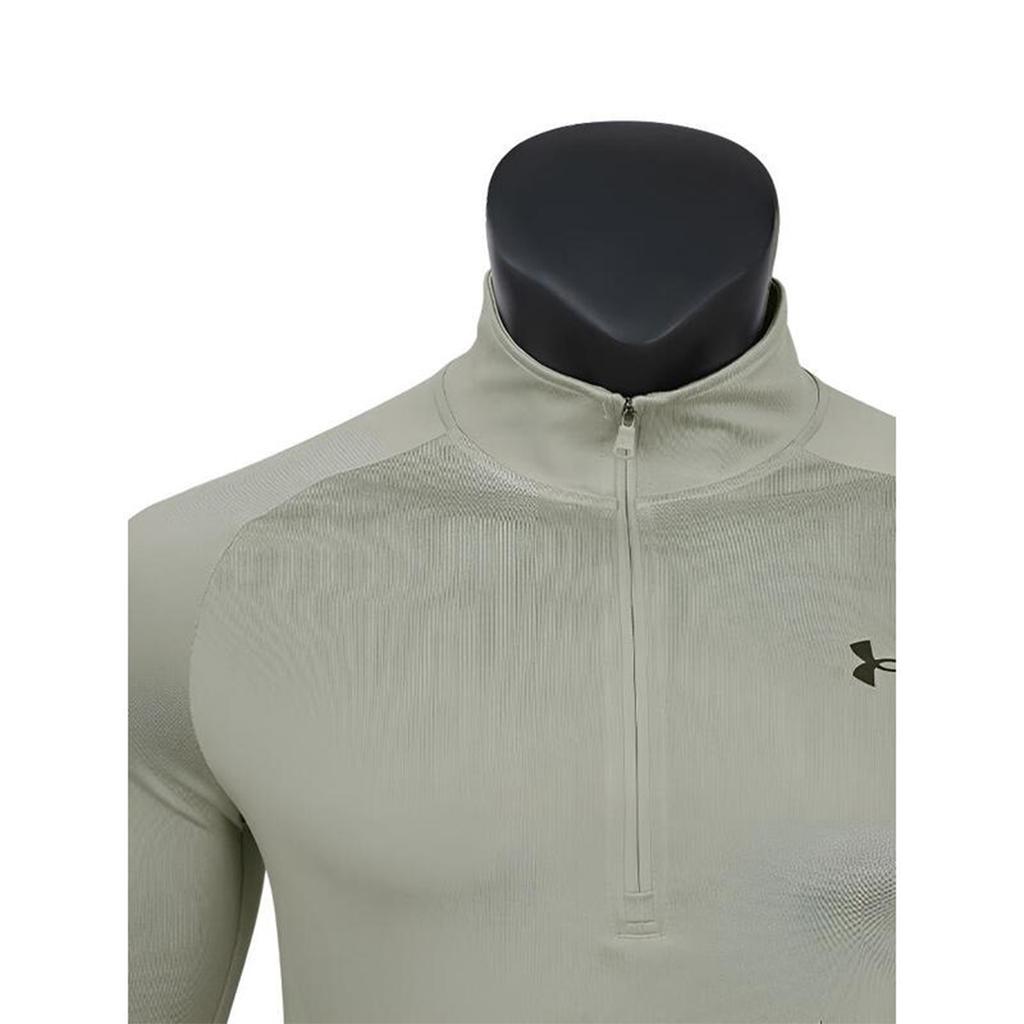 Under Armour Мужская спортивная футболка с длинным рукавом и молнией на половину tops 1328495-203