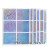 6/12/24Pcs Portable Stencil Hollow Nail Vinyls Laser Sticker Manicure Tool Decor Nail Art