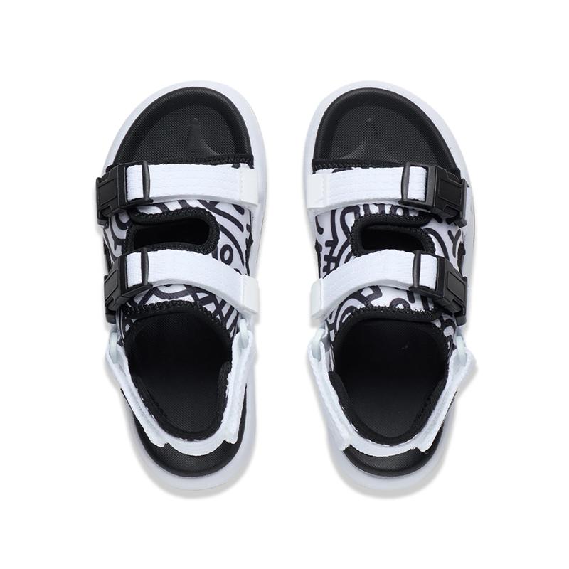 Li Ning Молодежные детские спортивные сандалии Lifestyle Series Casual Universal Детские сандалии Белый Черный YKUT020-5