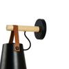 Wall Light Wood Modern Simple Style Night Lamp Home Decoration for Corridor Bedside Black