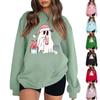 Women's Colorblock Sweatshirt Long Sleeve Round Neck Casual Comfortable Loose Lightweight Women's Sweatshirt