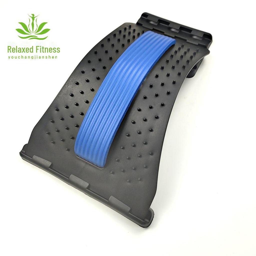 Lumbar Traction Device & Spine Massager: Corrector for Waist Strain & Yoga Stretching