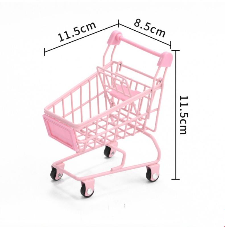 Красочные забавные мини-супермаркеты тележка для покупок фото реквизит тележка для домашних животных птица попугай хомяк игрушка детская тележка для хранения игрушек