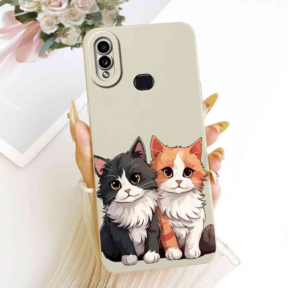 Casing For Samsung Galaxy A10s Cute Cat Pattern Shockproof Back Cover Silicone Phone Case For Samsung A10 s A 10s A10s Soft Case
