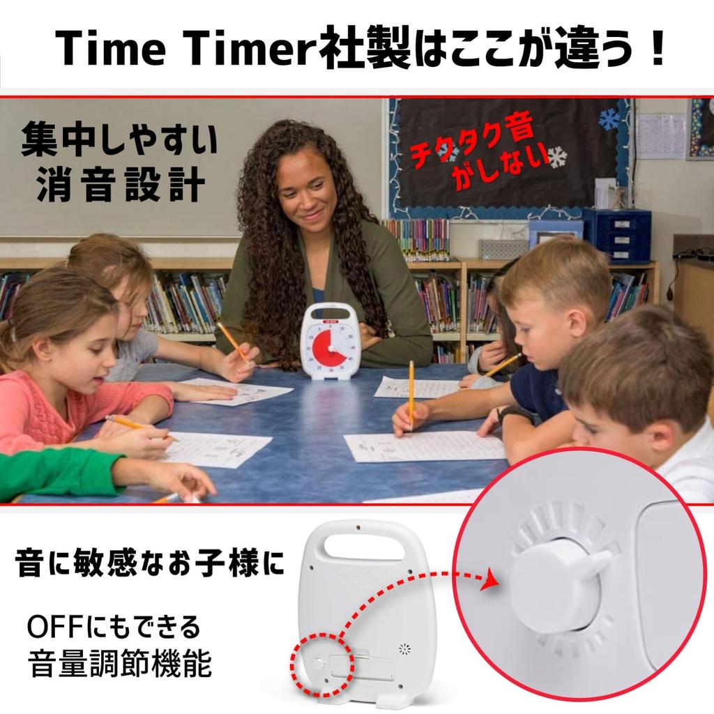 TIME TIMER Таймер для учебы 60 минут плюс ручка Белый Учебный будильник TTP7-WHT-W