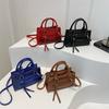 New Korean Style Fashion Retro Small Square Bag Simple Trendy Fashion Handbag Women Casual One-shoulder Crossbody Bag