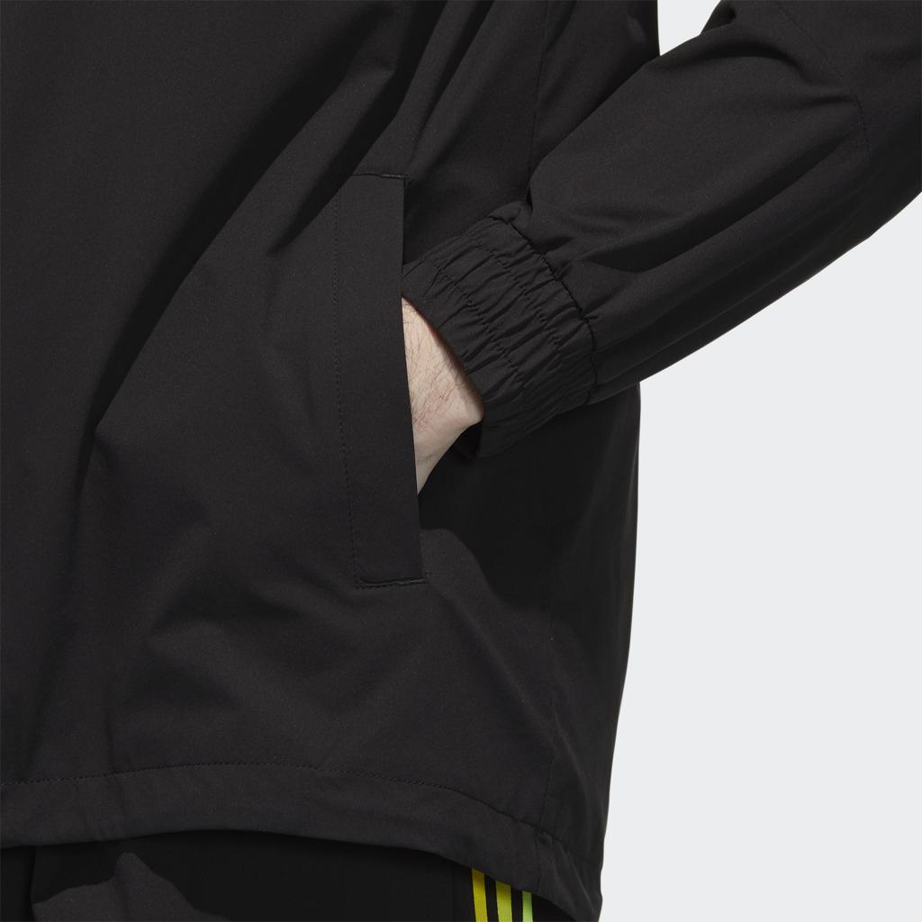 adidas Мужская куртка с капюшоном Neo Favorite с 3 полосками и логотипом, черная GP5659