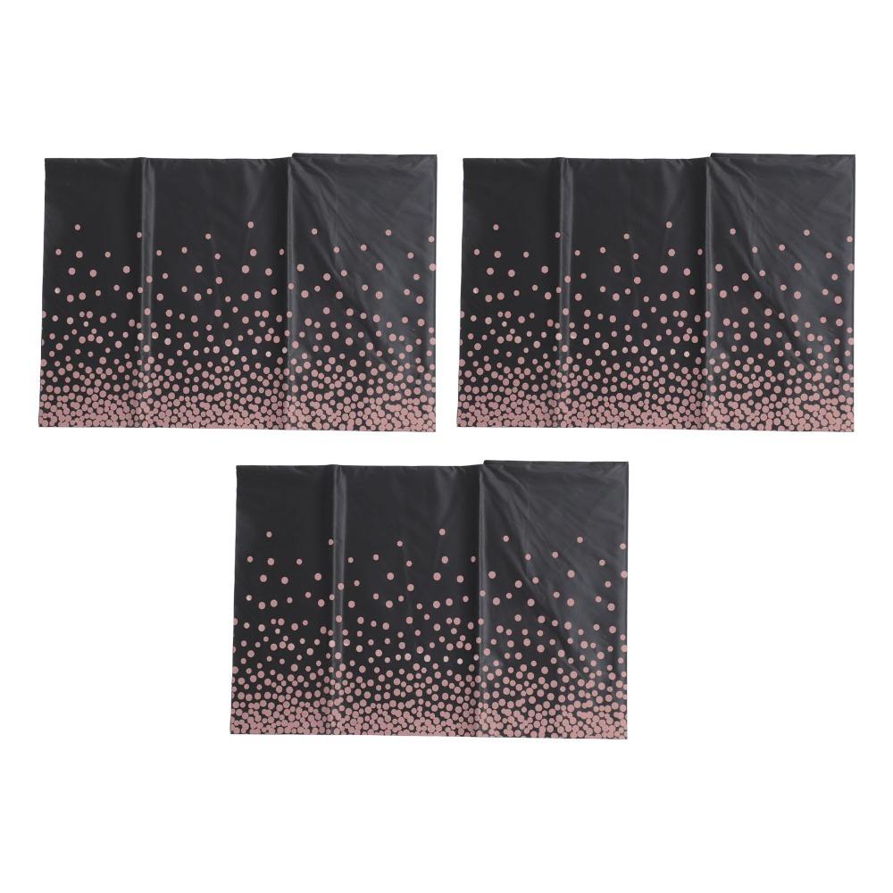 3pcs Waterproof Plastic Tablecloth Oil Proof Rectangular Tablecloth For Parties
