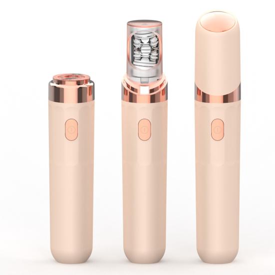 2-в-1 Электрический триммер для бровей Многофункциональный Безболезненный Эпилятор для волос на лице Водонепроницаемый Беспроводной Женский Бритва-удалятор волос с бровей