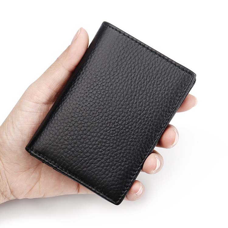 Двойной держатель для визитных карточек, кошелек для удостоверений личности Windows, документы, кошелек для мужчин, блокировка Rfid, кредитная карта