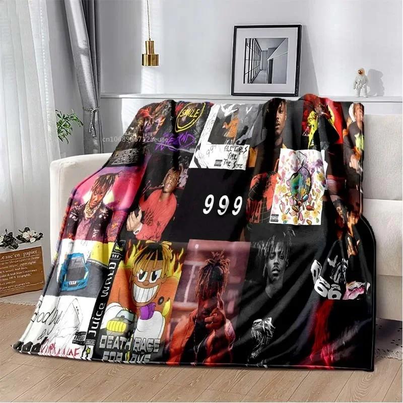 Альбом Rapper Juice Wrld 999 одеяло постер с художественным принтом фланелевое одеяло мягкое покрывало для дивана согревающий чехол подарок для меломанов