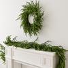 Искусственная гирлянда из сосновых иголок, ручная работа, реалистичная гирлянда из зелени, сезонная подвесная гирлянда из искусственных сосновых веток для рождественского декора