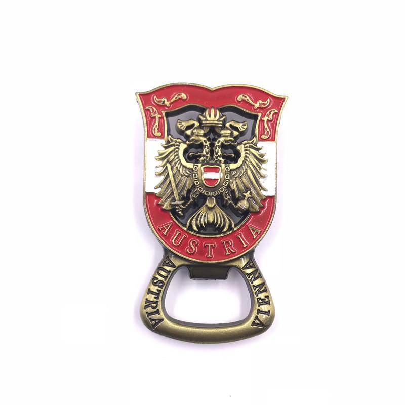 Дубай, Австрия, Франция, Турция, Великобритания, креативная простая наклейка на холодильник, металлический магнитный сплав, открывалка для холодильника, украшение