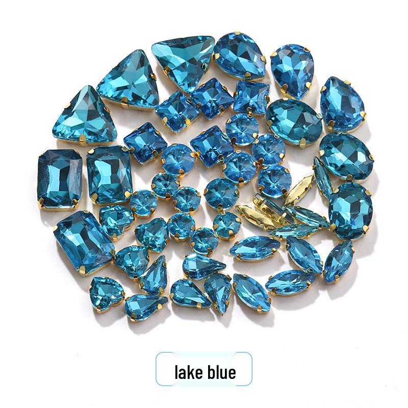 Пришитые вручную смешанные хрустальные стразы-когти для свадебного платья и аксессуаров для браслета