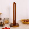 Деревянный держатель для бумажных полотенец с устойчивым основанием, нескользящая конструкция, простая установка, держатель для рулонов бумаги на кухне, стойка для хранения