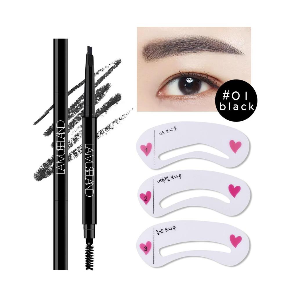 LAMUSELAND 5 цветов долговечный водонепроницаемый двуглавый карандаш для бровей