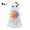 Tiered Tray Decor Summer Halloween Ghost Figurine, Small Resin Cute Tropical Beach Statue with Haunted House Decoration Float Garland Sunglasses