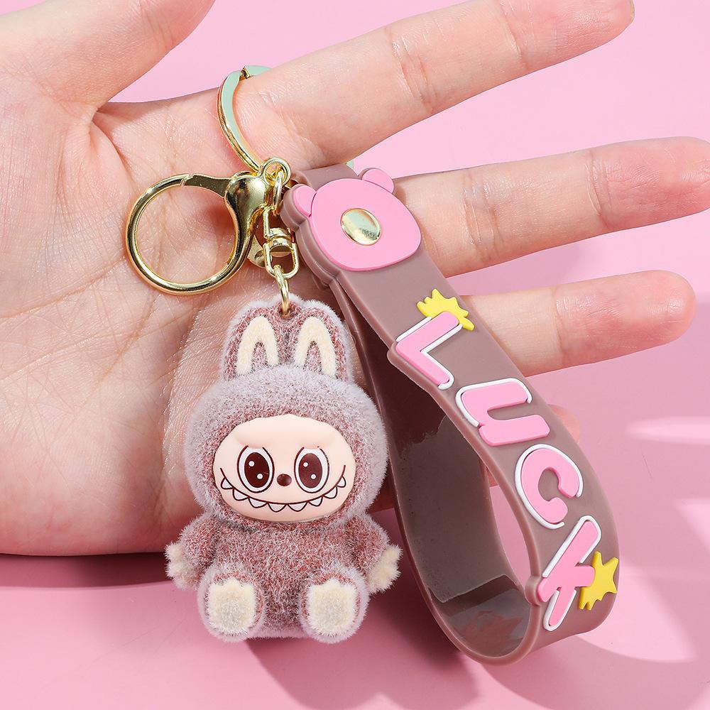 Милый плюшевый брелок Лабубу, DIY аксессуары, игрушка, подарок, 1 шт.