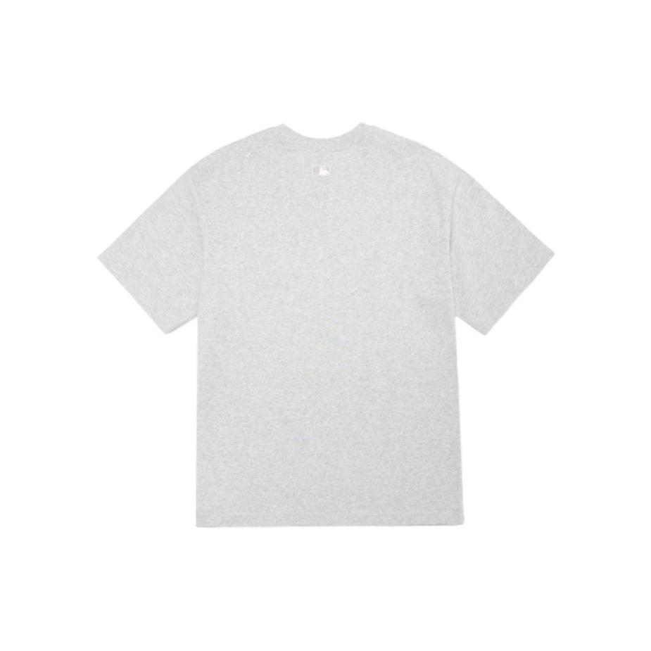 New MLB Base Logo T Shirts Unisex Gray 3ATS01023-07MGS