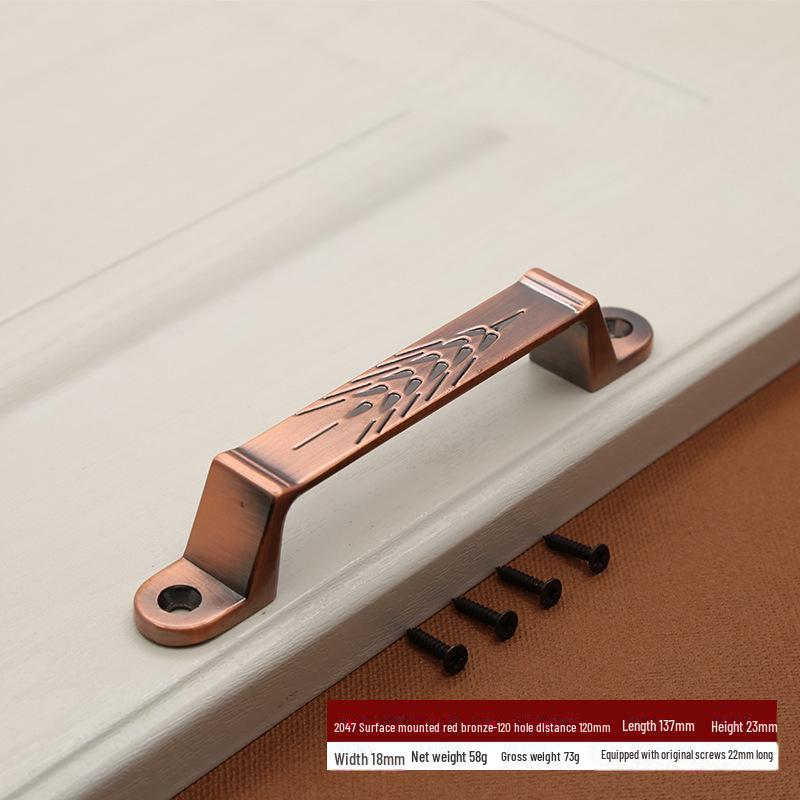 Classical European Antique Zinc Alloy Exposed Handle for Cabinet and Sliding Doors