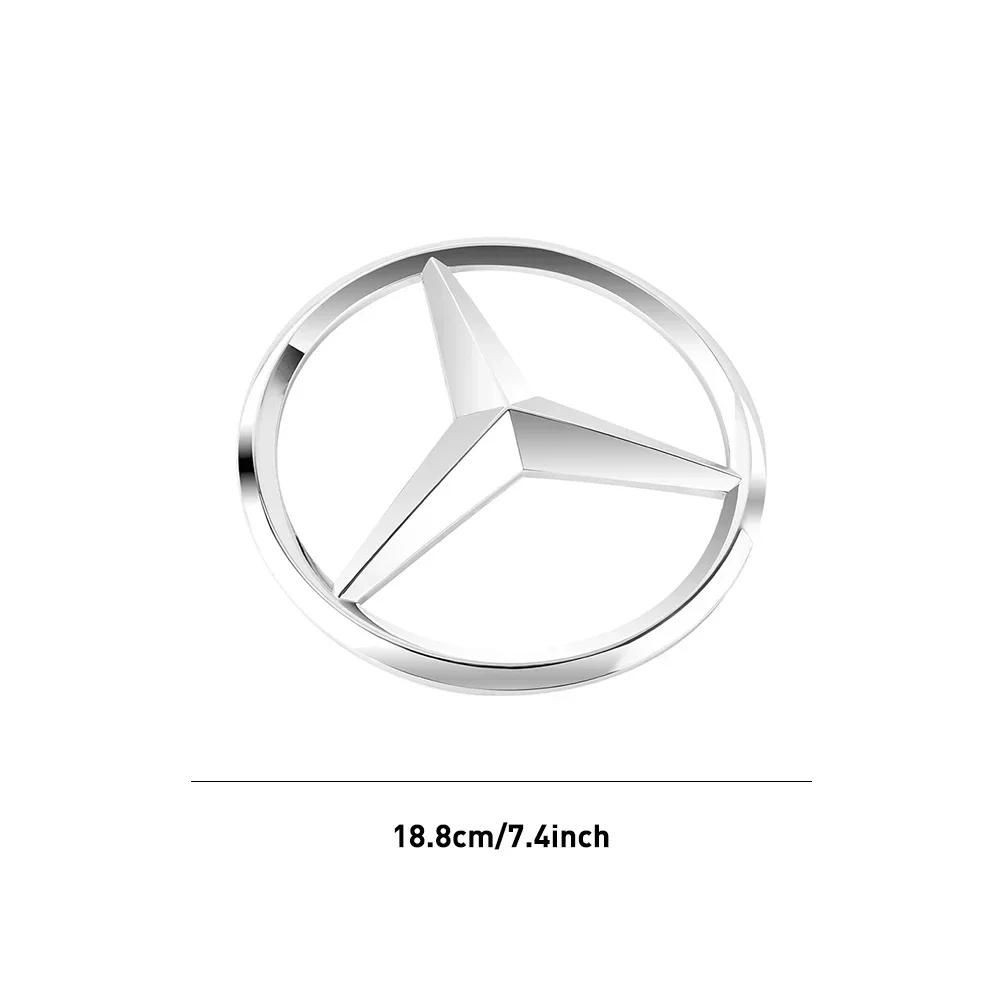 SWB3 Car Front Grille Large Badge Decal for Mercedes Benz GLA GLB AMG GLS G C E GLE GLB A AMG Decoration Accessories