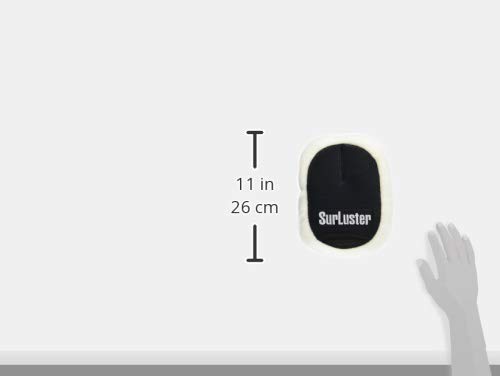 Перчатки для мытья SurLuster Перчатки из овчины для мытья автомобиля Губка для мытья автомобиля Защита от царапин Мягкие пушистые перчатки из натуральной шерсти с покрытием для автомобиля S-106